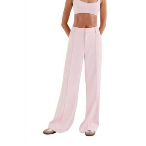 For Love And Lemons Light Pink Wide-Leg Pants